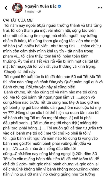 2 Dang Status Che Banh Chung Khong An Thi Cut Nsut Xuan Bac Bi Du Luan Phan Ung Du Doi