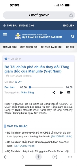 2 Manulife Phat Hanh Nhieu Hop Dong Duoc Ky Boi Tong Giam Doc Da Nghi Viec