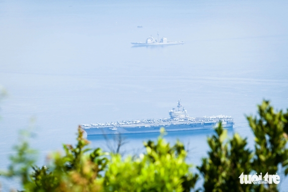 1 Nhom Tau San Bay Uss Ronald Reagan Vao Vinh Da Nang