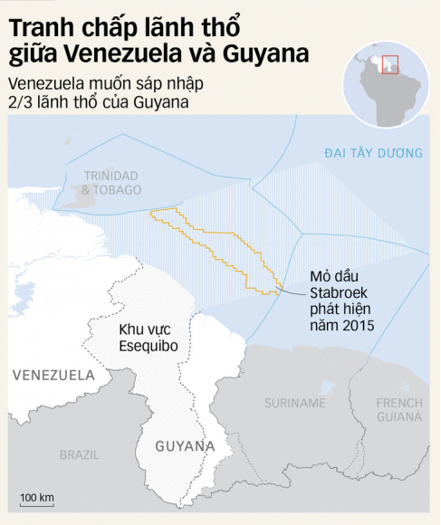 2 Venezuela Muon Lay Phan Dat Guyana Giau Dau Mo Nam My Ngui Thay Mui Chien Tranh