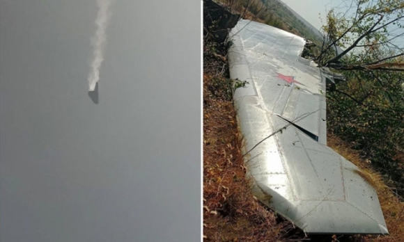 1 Uav Tang Hinh S 70 Okhotnik Cua Nga Bi Ban Roi Khi Dang Mang Theo Vu Khi Dac Biet
