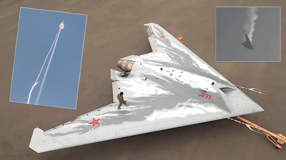 6 Uav Tang Hinh S 70 Okhotnik Cua Nga Bi Ban Roi Khi Dang Mang Theo Vu Khi Dac Biet