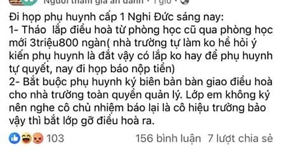 2 Hieu Truong Len Tieng Ve Thong Tin Di Doi Dieu Hoa Het 38 Trieuphong