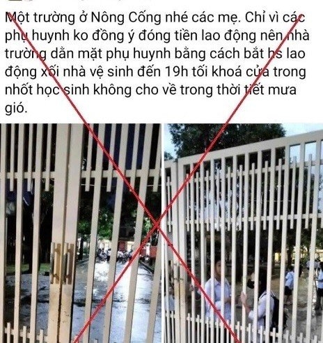 1 Cong An Xac Minh Thong Tin Nha Truong Dan Mat Phu Huynh Bang Cach Bat Hoc Sinh Don Ve Sinh Den Toi