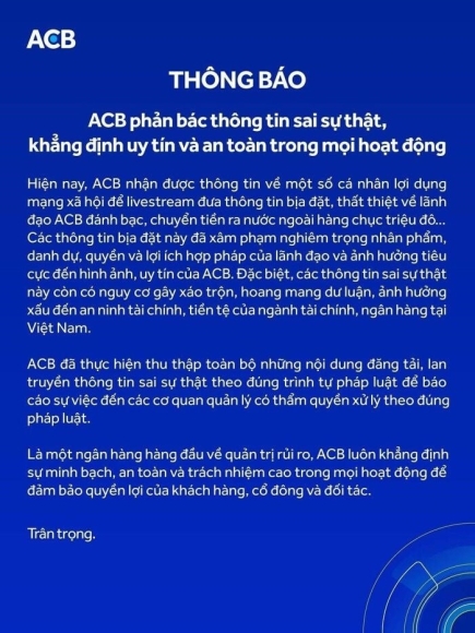 2 Acb Len Tieng Truoc Thong Tin Lanh Dao Danh Bac Chuyen Hang Chuc Trieu Usd Ra Nuoc Ngoai