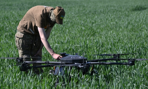 1 Dong Drone Duoc Vi Nhu Sat Thu Ban Dem Cua Ukraine