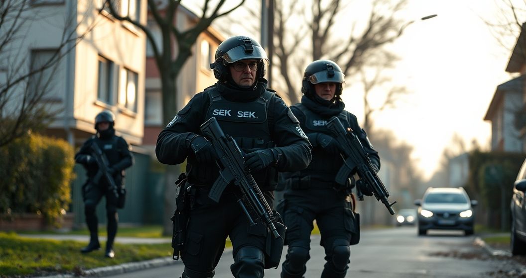 Cảnh sát đặc nhiệm Berlin bắt giữ người đàn ông nghi mang vũ khí tại Zehlendorf