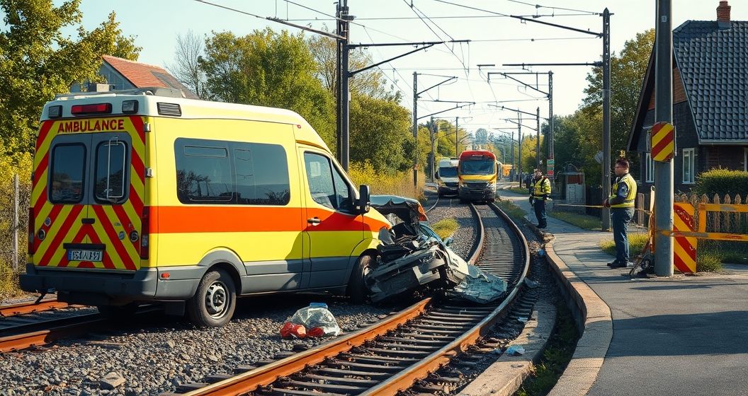 Tàu hỏa đâm xe cứu thương tại Đức: một bệnh nhân 88 tuổi thiệt mạng