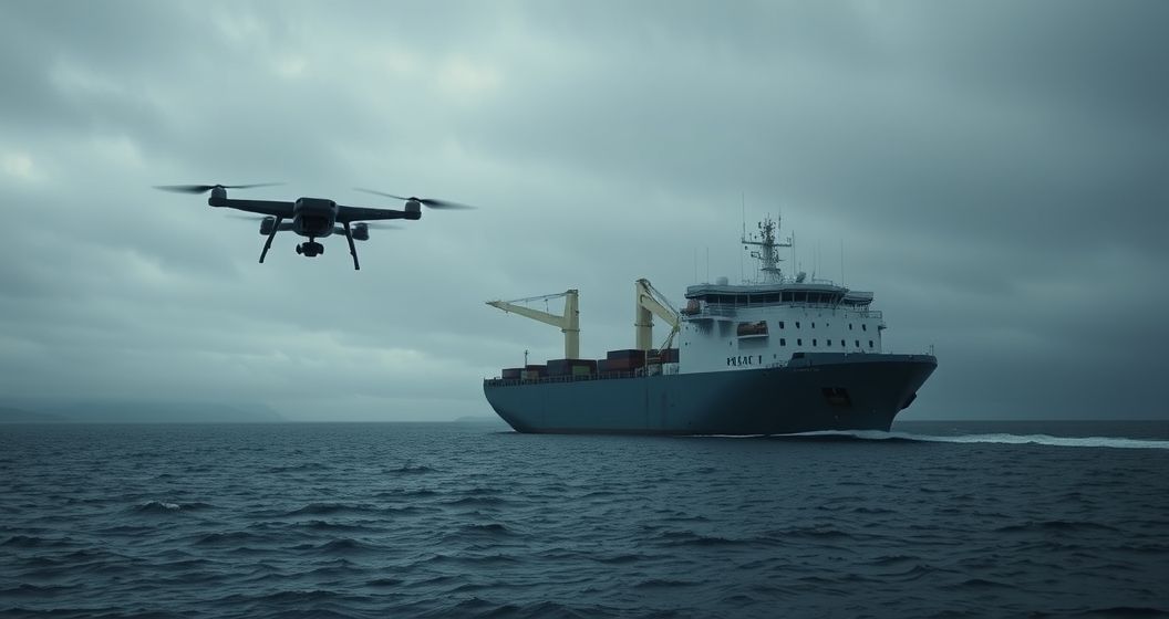 Đức điều tra mối liên hệ giữa các chuyến bay không người lái và tàu thuộc hạm đội bóng tối của Nga