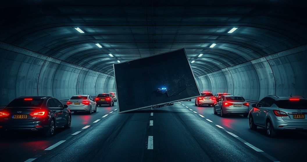 Sự cố tại đường hầm Elbtunnel ở Hamburg: tấm trần rơi gây tắc nghẽn nghiêm trọng trên xa lộ A7