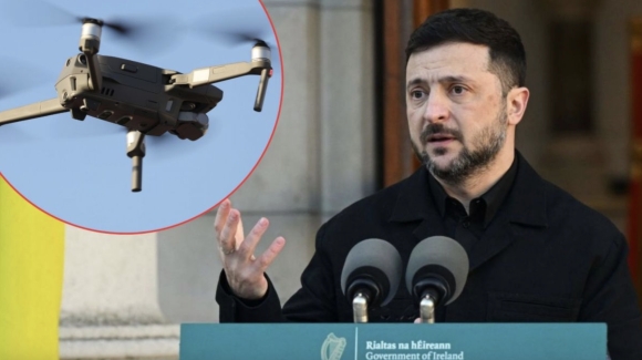 1 May Bay Cua Tong Thong Ukraine Zelensky Suyt Va Cham Voi 4 May Bay Khong Nguoi Lai