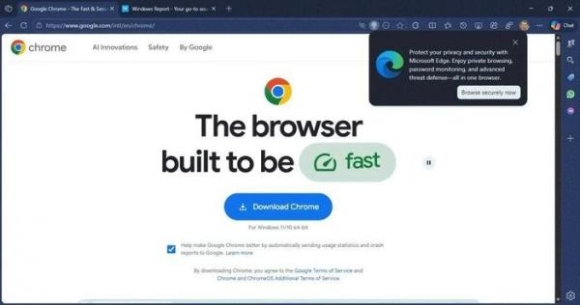 Microsoft cập nhật Windows khiến bạn khó sử dụng Google Chrome