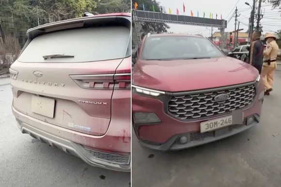 Ô tô đang chạy bị bùn đất che biển số, tài xế có phải dừng lại ngay để lau vết bẩn?