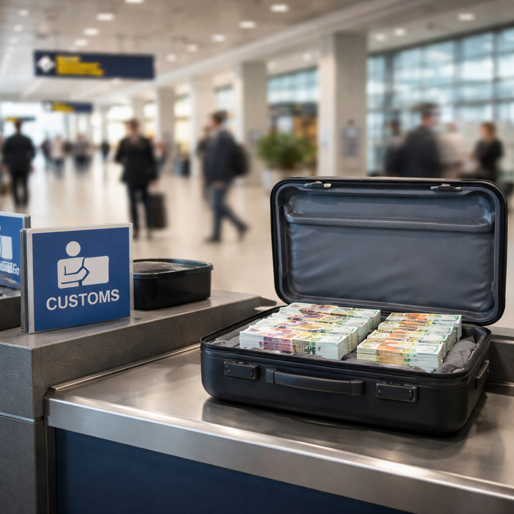 Rời Đức với hơn 10.000 euro tiền mặt: Quy định khai báo hải quan bạn cần biết