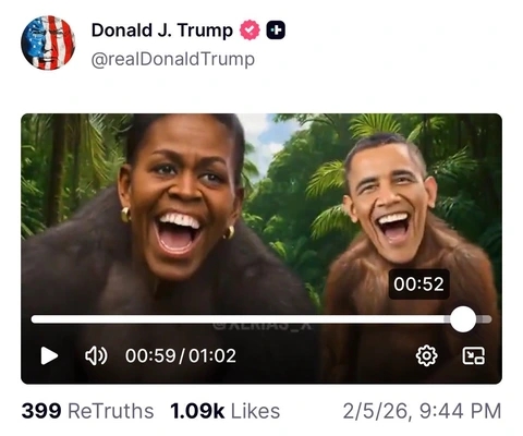 Giọt nước tràn ly khi ông Trump “gọi” ông Obama là khỉ