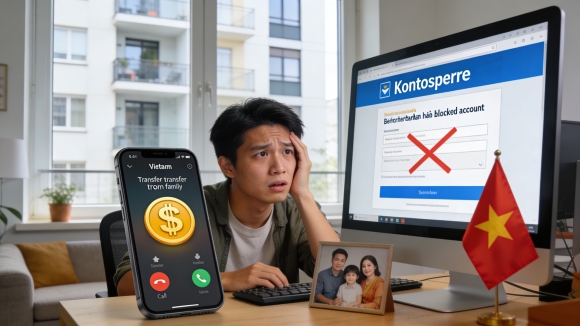 Tại sao ngân hàng Đức khóa tài khoản khi bạn nhận tiền từ Việt Nam?