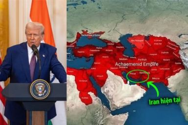 Iran đăng 'bản đồ thời đồ đá' đáp trả lời đe dọa của ông Trump