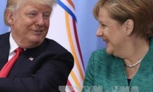 Giáp mặt Thủ tướng Merkel, Tổng thống Mỹ khẳng định mối quan hệ tốt đẹp với Đức