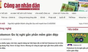 Cơ quan an ninh Việt Nam khuyến cáo: Pokemon GO có thể là phần mềm gián điệp