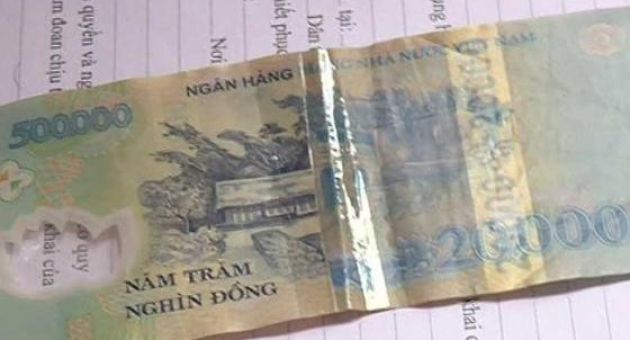Cảnh giác chiêu biến tờ 20.000 đồng thành 500.000 đồng