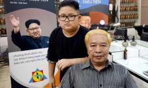Miễn phí cắt tóc kiểu ông Trump, Kim Jong Un tại Hà Nội