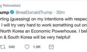 ‘Tôi và Kim Jong Un sẽ biến Triều Tiên thành cường quốc kinh tế’
