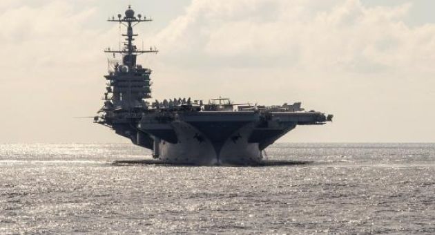 Tàu sân bay Mỹ trên Biển Đông lúc TT Trump đến Việt Nam