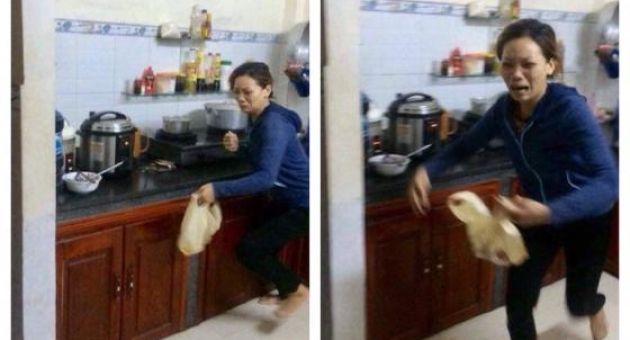 Đang nấu cơm trong bếp, người phụ nữ khóc thét lao ra ngoài khi mở nắp vung...