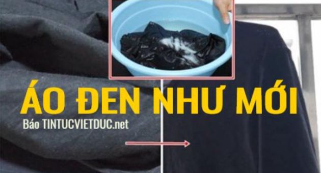 Áo đen mặc đã lâu trở nên bạc màu cũ kỹ? Hướng dẫn bạn một phương pháp để dễ...