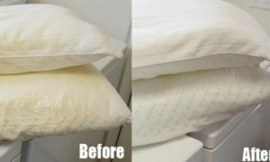Cách cực hay làm sạch ruột gối dù bẩn đến mấy cũng trắng tinh