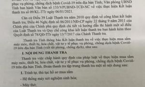 Đồng Tháp: Thiết bị phòng chống dịch COVID-19 bị 'thổi giá', thanh tra tỉnh...
