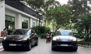 2 xe Porsche cùng biển số 'gặp nhau' ở sảnh chung cư
