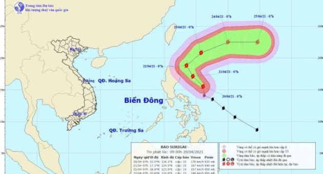 Bão Surigae hầu như không ảnh hưởng đến đất liền Việt Nam