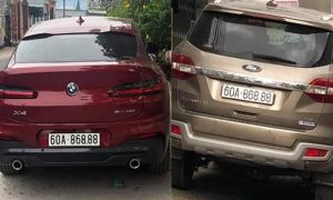 Hai ôtô trùng biển số 'lộc phát'