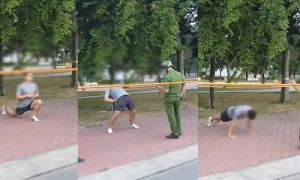 TP HCM: Nam thanh niên tập thể dục ở công viên, phớt lờ công an bị phạt 4...