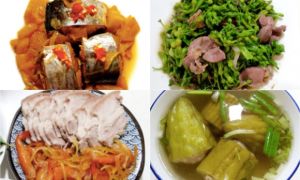 Khổ qua dồn thịt, cá thu kho, chiên xốt cà... đủ món ngon nhờ mẹ chồng lo xa