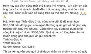 Công bố số tiền phúng viếng và lý do chưa thực hiện di nguyện từ thiện của cố...