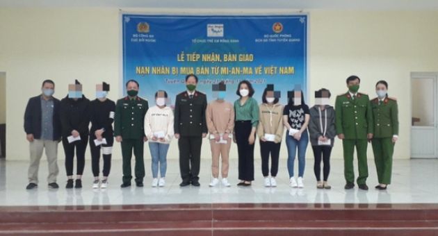 14 nạn nhân người Việt bị bán sang Myanmar được đưa về