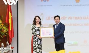 Trao giải cuộc thi ''Kiều bào hát dân ca trên Đài Tiếng nói Việt Nam''