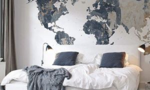 Trang trí nhà ấn tượng với những tấm bản đồ