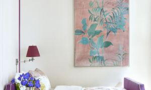 Lãng mạn với phòng ngủ tím sang trọng quyến rũ