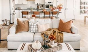 Những ý tưởng trang trí phòng khách tuyệt đẹp vào mùa thu