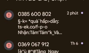 Xuất hiện tin nhắn rác