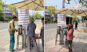 Nước dừa miễn phí ngày nắng nóng: Chủ quán không sợ bị nói 'làm màu'