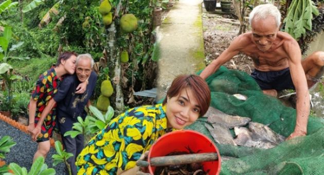 Con rể từ Đức về chơi, choáng ngợp khu vườn rau thơm trái ngọt của bố vợ, cả...