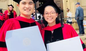 Mối lương duyên đặc biệt của vợ chồng 9X cùng lấy bằng tiến sĩ Đại học Harvard