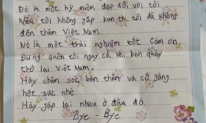 Giám đốc Nhật viết thư bằng tiếng Việt chia tay nữ lao động Việt