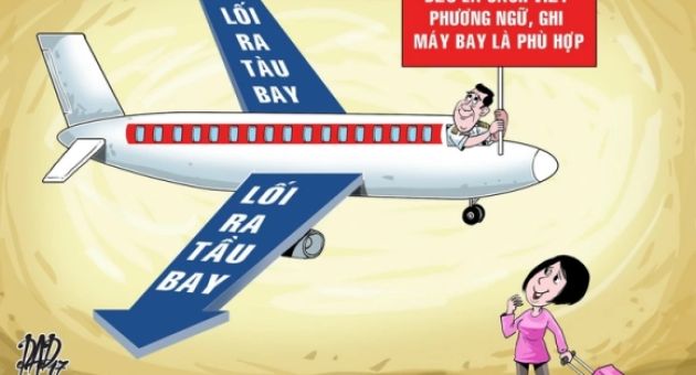 Tầu bay hay tàu bay - sân bay Nội Bài làm khách 'hết hồn'